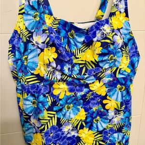 Lands' End Vibrant Blue and Yellow Bikini
